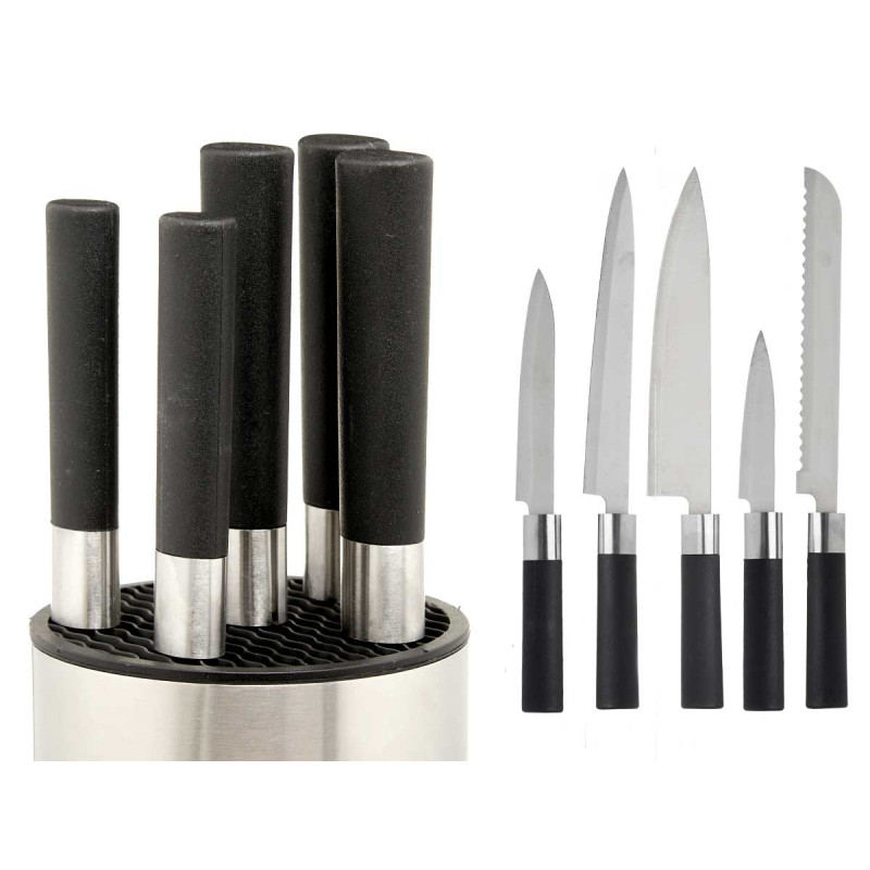 ROUND STEEL HOLDER 5 KNIVES
