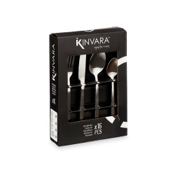 SET 16 PEZZI POSATE ARGENTO OPACO