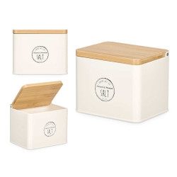 SALIERA TAPPO BAMBU CREMA 