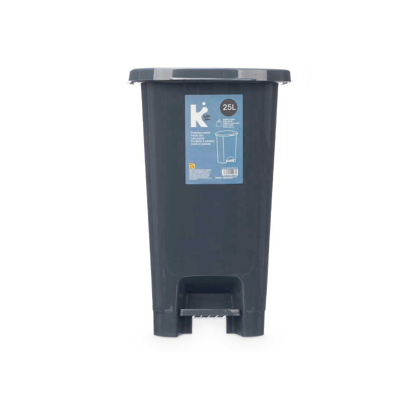 POUBELLE À PÉDALE 25L ANTHRACITE