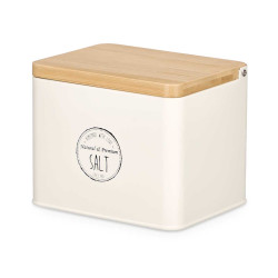 SALIÈRE COUVERCLE BAMBOU CRÈME