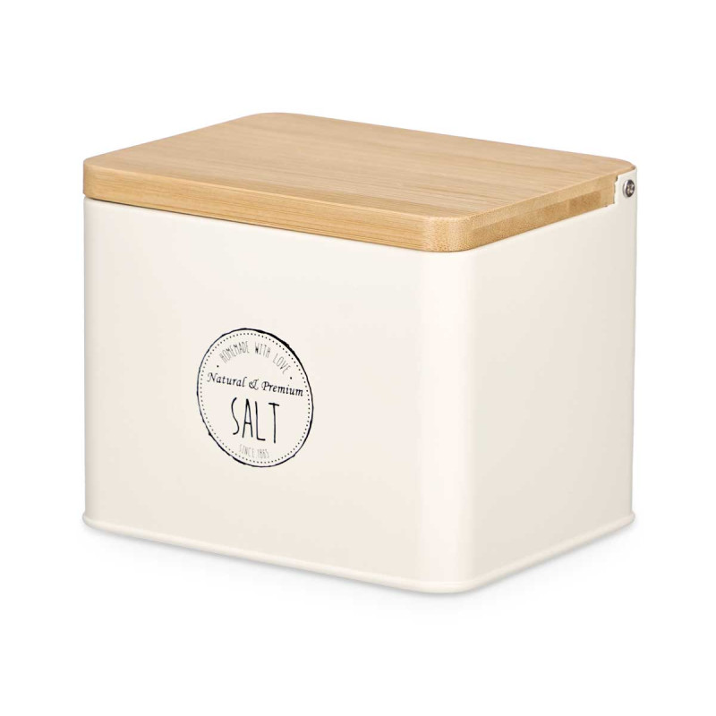 SALIERA TAPPO BAMBU CREMA 