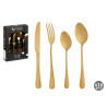 SET 16 PEZZI POSATE DORATE