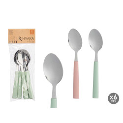 SET 6 CUCCHIAI DESSERT ASSORT 2 ROSA MENTA