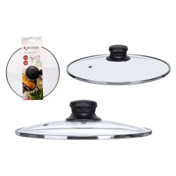 COPERCHIO CRISTALLO FILO ARGENTO 22CM