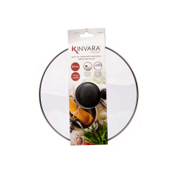 GLASS LID SILVER EDGE 22CM