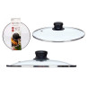 COPERCHIO CRISTALLO FILO ARGENTO 24CM