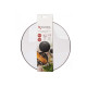 COPERCHIO CRISTALLO FILO ARGENTO 26CM