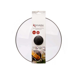 COPERCHIO CRISTALLO FILO ARGENTO 28CM