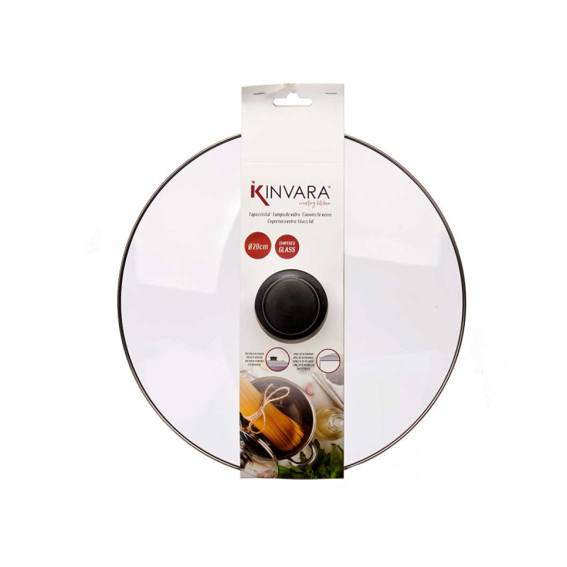COPERCHIO CRISTALLO FILO ARGENTO 28CM