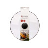 COPERCHIO CRISTALLO FILO ARGENTO 28CM