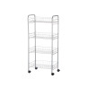 CARRELLO 4 PIANI METALLICO CON RUOTE