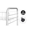 CARRELLO 4 PIANI METALLICO CON RUOTE