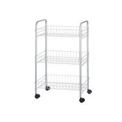 CARRELLO 3 PIANI METALLICO CON RUOTE