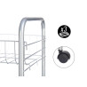 CARRELLO 3 PIANI METALLICO CON RUOTE