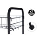 CARRINHO COZINHA 4 NIVEIS METALICO PRETO COM RODAS