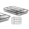 METAL CUTLERY TRAY 4 COMPARTMENTS BLACK