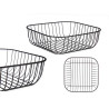 FRUTEIRA QUADRADA METAL PRETA
