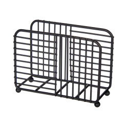 PORTA GUARDANAPOS METAL PRETO 