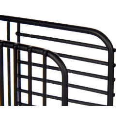 PORTE-SERVIETTES EN MÉTAL NOIR SIMPLE
