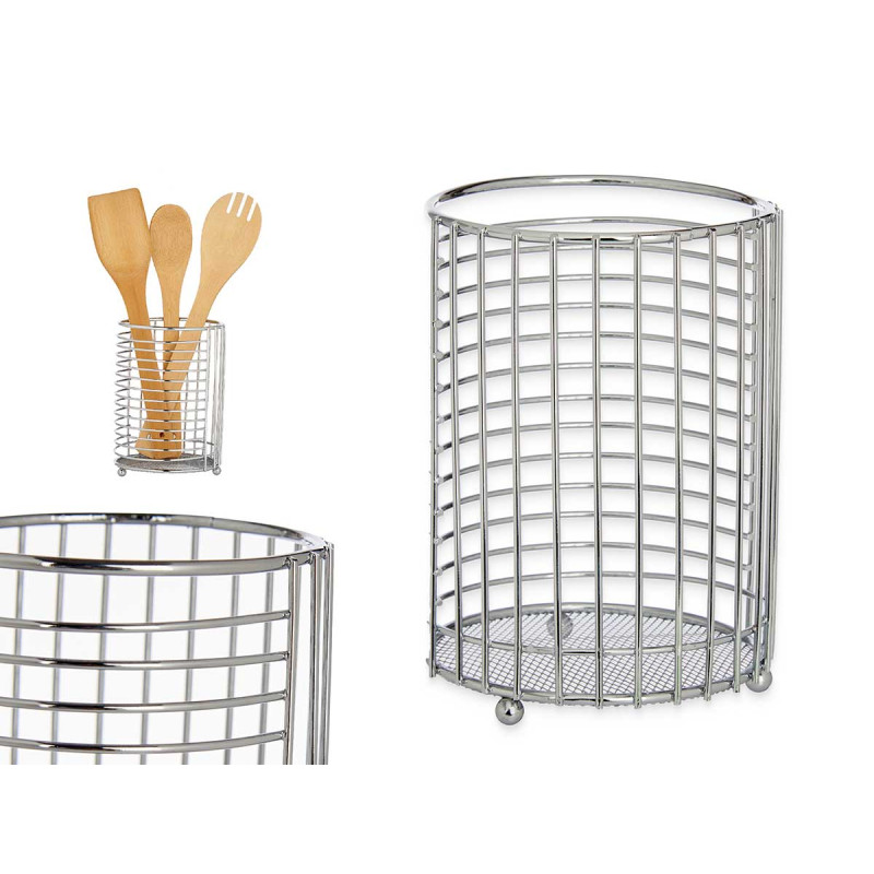 PORTE-USTENSILES MÉTAL CHROME