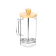 TETERA EMBOLO BOROSILICATO TAPA BAMBU 600ML