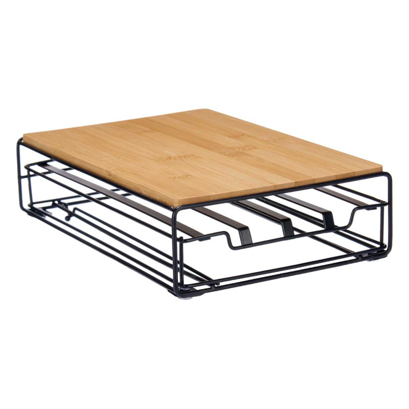 SUPORTE METAL BAMBU PARA 32 CAPSULAS