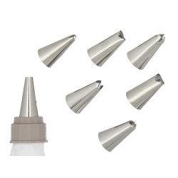 PASTRY BAG 7 NOZZLES 