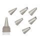 PASTRY BAG 7 NOZZLES 
