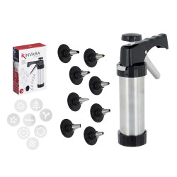 PISTOLA PASTELEIRO AÇO 16 ACESSORIOS