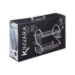 SCOLAPIATTI 2 LIVELLI CROMATI BIANCO ACCESSORI 