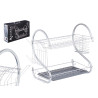 DISH DRAINER 2 TIERS GREY CHROMED ACCESSORIES