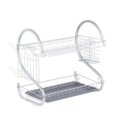 ESCURREPLATO 2 PISOS CROMADO GRIS ACCESORIOS
