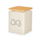 CAIXA QUADRAD P CAPSULAS CAFÉ BR CREME TAMPA BAMBU