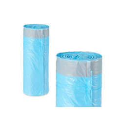BOLSA BASURA AUTOCIERRE PERFUMADA 30L 20UDS AZUL