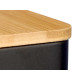 BARATTOLO TAPPO BAMBU 3 MODELLI NERO 