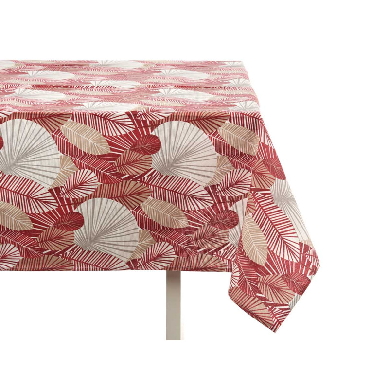 TOVAGLIA TELA ANTIMACCHIE 140X180CM FOGLIE GRANATA