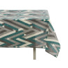 TOALHA MESA LONA ANTIMANCH 140X180CM RISCA CINZA 