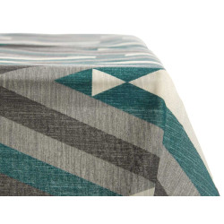 TOALHA MESA LONA ANTIMANCH 140X180CM RISCA CINZA 