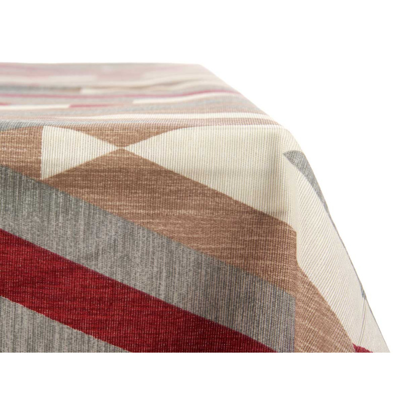 TOALHA MESA LONA ANTIMANCH 140X180CM RISCAS GRENÁ