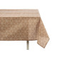 140X180CM BEIGE ABSTRACT STAIN-RESIST TABLECLOTH 