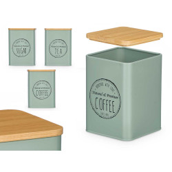 BARATTOLO TAPPO BAMBU 3 MODELLI VERDE MENTA 