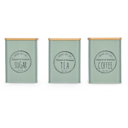 BARATTOLO TAPPO BAMBU 3 MODELLI VERDE MENTA 