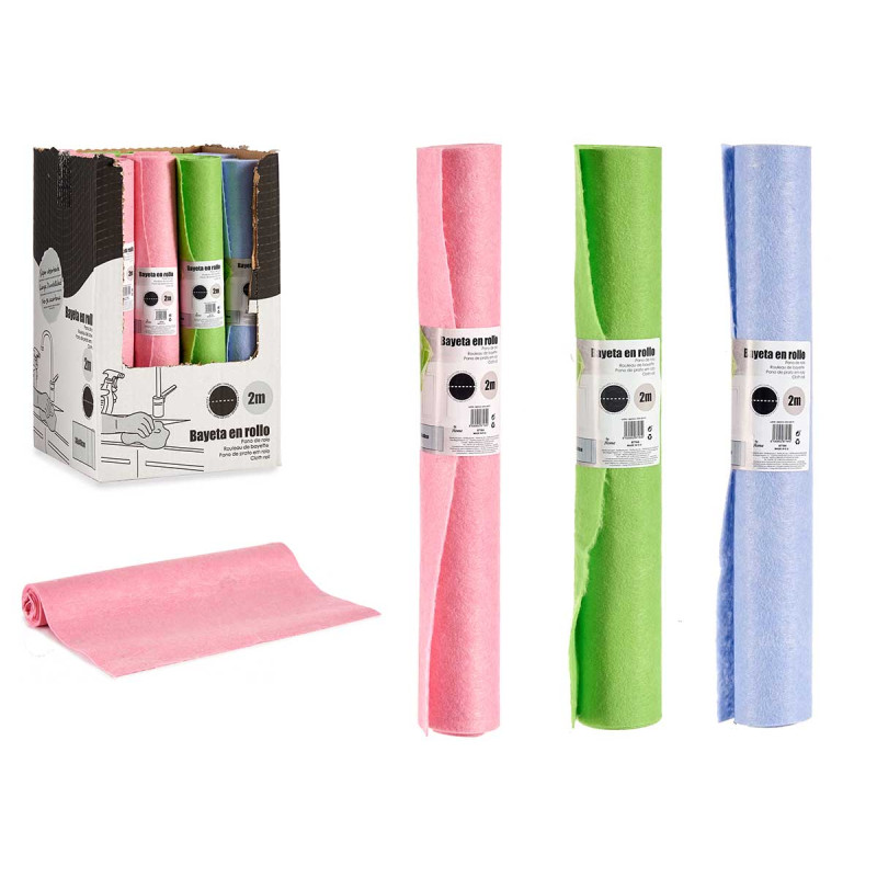 ROULEAU CHIFFON DOUX 2M AVEC DECHIQUETE SET 3 COUL