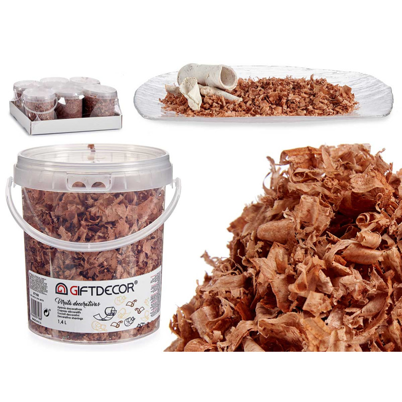 BROWN DECORATIVE SHAVING TIN 