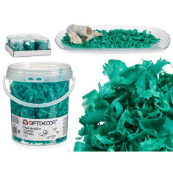 TURQUOISE DECORATIVE SHAVING TIN 
