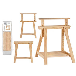 CAVALLETTO REGOLABILE LEGNO NATURALE
