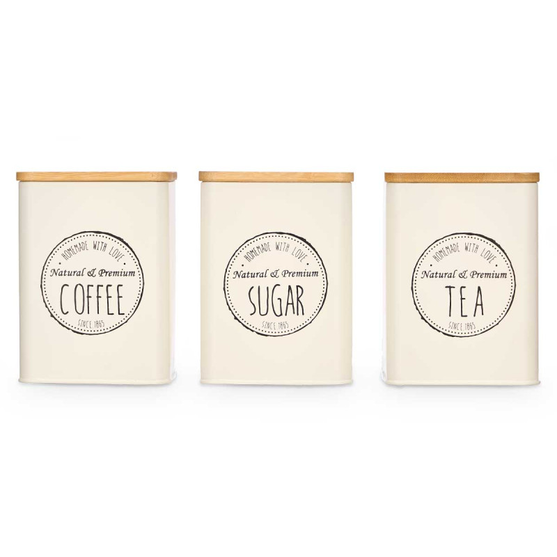 BARATTOLO TAPPO BAMBU 3 MODELLI CREMA