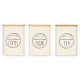 BARATTOLO TAPPO BAMBU 3 MODELLI CREMA