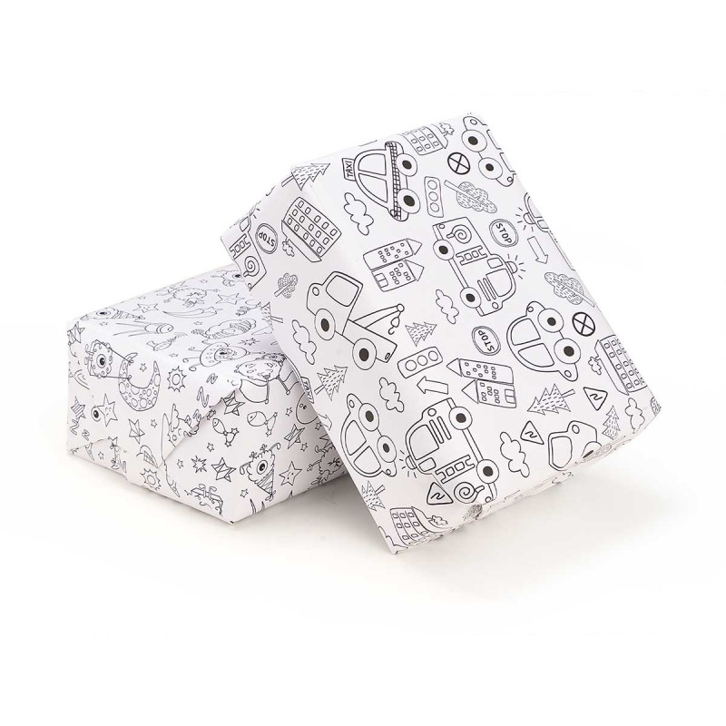 PAPEL PRESENTE 0,70X2M EXTRATERRESTER E VEICULOS  